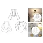 Lamp Shade Cage Frame Ornament DIY Lamp Cover for Hotel Farmhouse Apartment