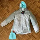 Gerry Girls' Ski Jacket & Beanie Alloy Size L/14-16