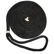 NEW ENGLAND ROPE 3/4" X 35' NYLON DOUBLE BRAID DOCK LINE