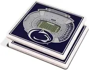 YouTheFan NCAA 3D StadiumView 4"x4" Coasters - Set of 2