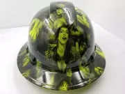 Hard Hat FULL BRIM custom hydro dipped , OSHA approved SPANISH LOLITA