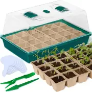 Seed Starter Tray - Seed Starting Tray with Hard Plastic Humidity Dome and 48...
