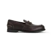 [Miu Miu] Miu Miu-Black Leather Penny Loafers-Donna 40 IT