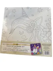 Paint by Numbers 8" Square Arts & Craft Kit ~ 3yrs+ ~ Unicorn