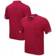 Colosseum Men's Cardinal Arkansas Razorbacks Polo Shirt Sz XL