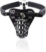 Leather Safety Net Male Chastity Belt Cage Harness BDSM Erotic Bondage Restraints Belt BDSM Man Gay