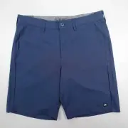 Quicksilver Casual Chino Shorts Navy Stretch Men's Size 36 (37"x9")