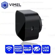 Wireless WIFI Spy Wall plug Adapter Camera LIVE VIEW Monitoring IR Night Vision