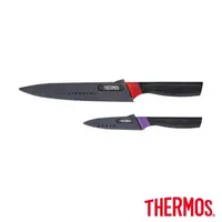 在飛比找momo購物網優惠-【THERMOS 膳魔師】不鏽鋼二入刀具組 主廚刀+水果刀(