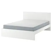 MALM bed frame with mattress, white/Vesteröy firm, Double