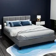 Artiss Bed Frame Queen Double King Single Mattress Base Platform Fabric TINO