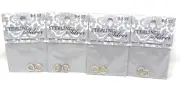 4 Pks (8) Sterling Silver Small Hammered Rings Closed Jewelry Making Craft #G9