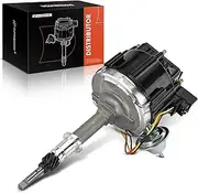 A-Premium Ignition Distributor with Cap and Rotor Compatible with Chevrolet C10, C20 Suburban, Camaro, Caprice, Impala, K20 Suburban, Nova & GMC C15, C1500 Suburban, G3500, K35, P4500, V2500, R3500