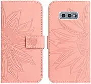 Compatible with Samsung Galaxy S10e G970F Cover,Compatible with Samsung Galaxy S10e G970F Flip Kickstand Card Slots Magnetic Closure Phone Case Pink
