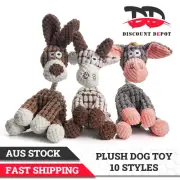 Cute Pet Dog Chew Toy Squeaker Squeaky Soft Plush Play Sound Puppy Teeth Toys