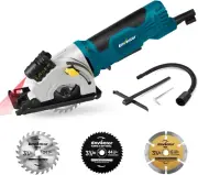 Mini Circular Saw, 4.8A Electric Circular Saws Corded with Laser Guide, 4000RPM,
