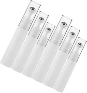 NULYLU 6 Pcs Roll Essential Oil Roller Bottles Travel Friendly Eye Applicators Compact Easy Roll Massage for Delicate Skin Refillable for Go Use