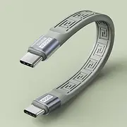 Short USB C Cable 13CM, [240W,40Gbps,8K@60HZ],USB C to USB C Cable Short for iPhone 15/16,Hard Disk,Graphics Cards,HUB, MacBook Pro/Air,iPad Pro,Power Bank,Samsung S24 S23