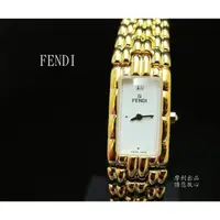 在飛比找蝦皮購物優惠-【摩利精品】FENDI 包金石英手鍊錶*真品* 低價特賣