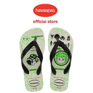 【havaianas 哈瓦仕】拖鞋 童鞋 兒童 夾腳拖 少年駭客 Kids Ben10 綠黑 4146091-3471K(哈瓦士)