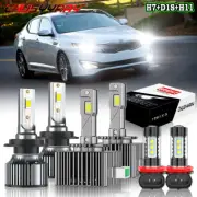 Para For Kia Optima 2011 2012 -2014 2015 Faro delantero LED + luz antiniebla