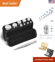 M1 Class 9-Piece Stainless Steel Calibration Weight Set for Precision Scales
