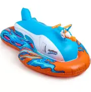 NERF Super Soaker Stormforce Ride-On Racer – Inflatable Pool Float with Pool-...