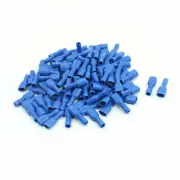 A● 100Pcs Blue Rewirable Insulated Crimp Terminal Spade Connector 16-14AWG Wire