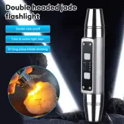Expert Jade Flashlight USB Rechargeable UV LED 395NM/365nm Violet Light 4/6Files