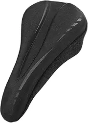 Padded Bike Seat Cover - Bike Saddle Cushion Cover,Ergonomic Replacement Shock-Absorbing Padding for Outdoor Riding Long Rides