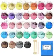 Cosyhav Mica Powder,32 Colours x 3 g Mica Powder for Epoxy Resin,Pearlescent Resin Pigment,Suitable for Soap Color, Candle Color, Cosmetics, Nail Polish, Bath Ball,Slime