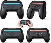 FYOUNG Grips for Nintendo Switch 2, Grip for Joycon 2 with Dual Size, Comfort Ergonomic Grip Case for Kids & Adults Hand, Reduce Hand Fatigue, Family Gaming Switch Accessories (4 Packs)