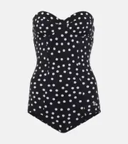 [Dolce & Gabbana] Dolce & Gabbana Polka-dot swimsuit XS black