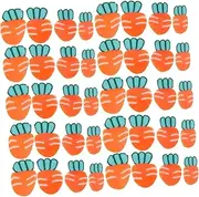 KOMBIUDA Unique Carrot Charm Beads 10 Pack Polymer Clay for Jewelry Decorative Projects and Easter Celebrations