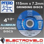 5 x PFERD 115mm 5” Aluminium Grinding Wheels Depressed Centre Angle Grinder Disc