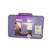 TKO-YB001 Whatever it Takes Brand Purple Yoga Soft Foam Block 9.5X5.9X3 (JER)
