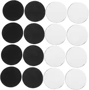 Ciieeo Adhesive Round Fasteners 20 Pairs Self Adhesive Dots Hook Fixing Patch for Tablecloths Carpets Bed Sheets Black