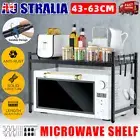 Adjustable Oven Microwave Shelf 2 Layers Kitchen Organiser Storage Rack Holder