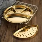 with Strainer Round Divided Plate Compartment Serving Platter Cooling
