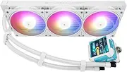 Thermalright FW PRO 360 ARGB White-360mm AIO CPU Liquid Cooler,IPS LCD Screen with 320 * 320 Resolution,for AM4/AM5/Intel LGA1700/1851,’2.73 inch’Magnet-Absorbent LCD Screen for Images