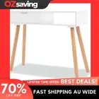 console table rustic MDF 80x30x72 cm white brown sturdy 4737
