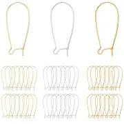Ear Wire Hooks, Ear Wire Findings Earrings Beading Hoop 38MM (3 color )