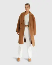 [Belle & Bloom] Amnesia Wool Blend Oversized Coat - Camel