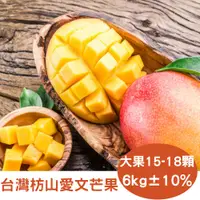 在飛比找PChome24h購物優惠-【真食材本舖 RealShop】台灣枋山愛文芒果 6kg/約