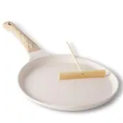 Nonstick 9.5-Inch Crepe Pan - Induction Compatible, PFOA Free, Ideal for Panc...