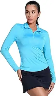 [Lucky In Love] Women's Free Play Zip Long Sleeve, Parrot, Small