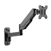 Brateck Single Screen Wall Mounted Articulating Gas Spring Monitor Arm 17'-32',W