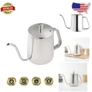 Compact 20 oz Gooseneck Kettle for Perfect Pour Over Coffee - Stainless Steel