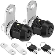 Daiilg Cabinet Lock with Key, 5/8 Inch Heavy Duty Tubular Cam Lock for RV Compartment Storage Lock, Full Set of RV Cam Locks