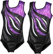 [BESTYASH] 2pcs 、/ ， 。 Girl Outfits Clothes Body Suits Bodysuits Decor Gymnastics Leotard Costume Washable Gymnastics Leotard Spandex